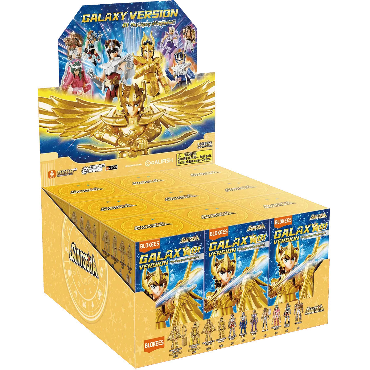 Blokees Saint Seiya – Galaxy Version 01: Das Vermächtnis des Schützen!! – Sortiment mit 9 Modellbausätzen
