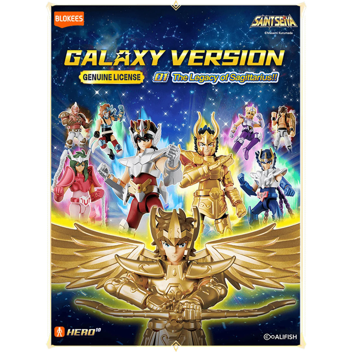 Blokees Saint Seiya – Galaxy Version 01: Das Vermächtnis des Schützen!! – Sortiment mit 9 Modellbausätzen