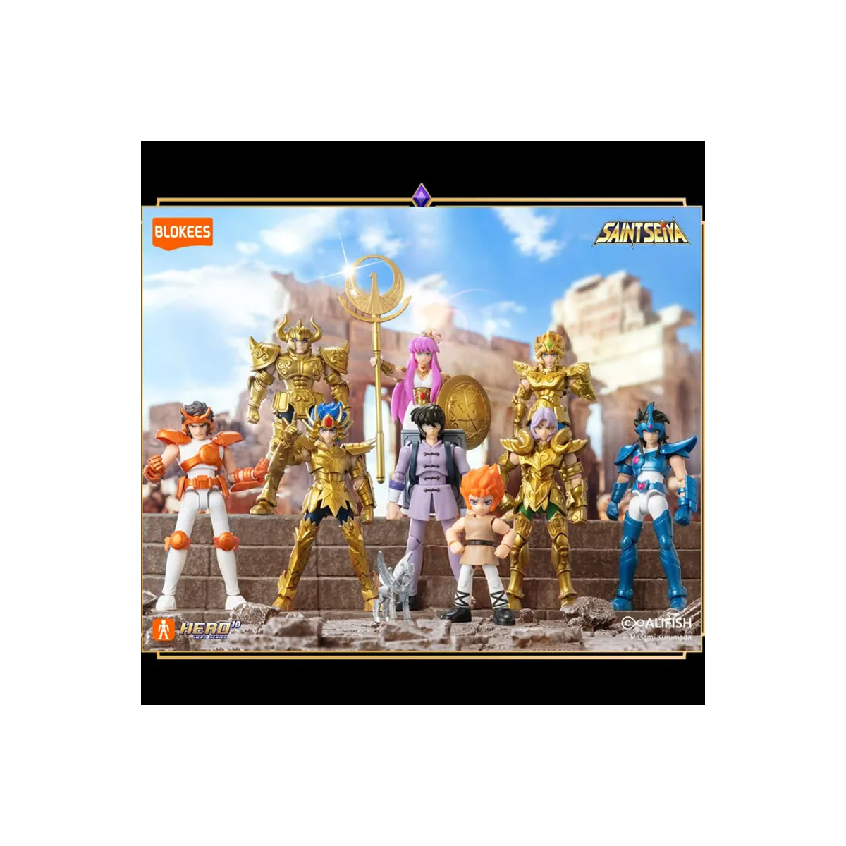 Blokees Saint Seiya – Galaxy Version 03 Gold Zodiac – Sortiment mit 9 Modellbausätzen