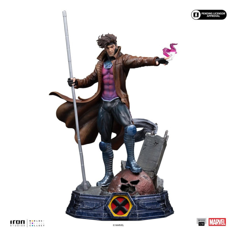 Iron Studios „ Marvel Comics “ – „ X-Men “ – Gambit im Maßstab 1:10 (BDS Art Scale)