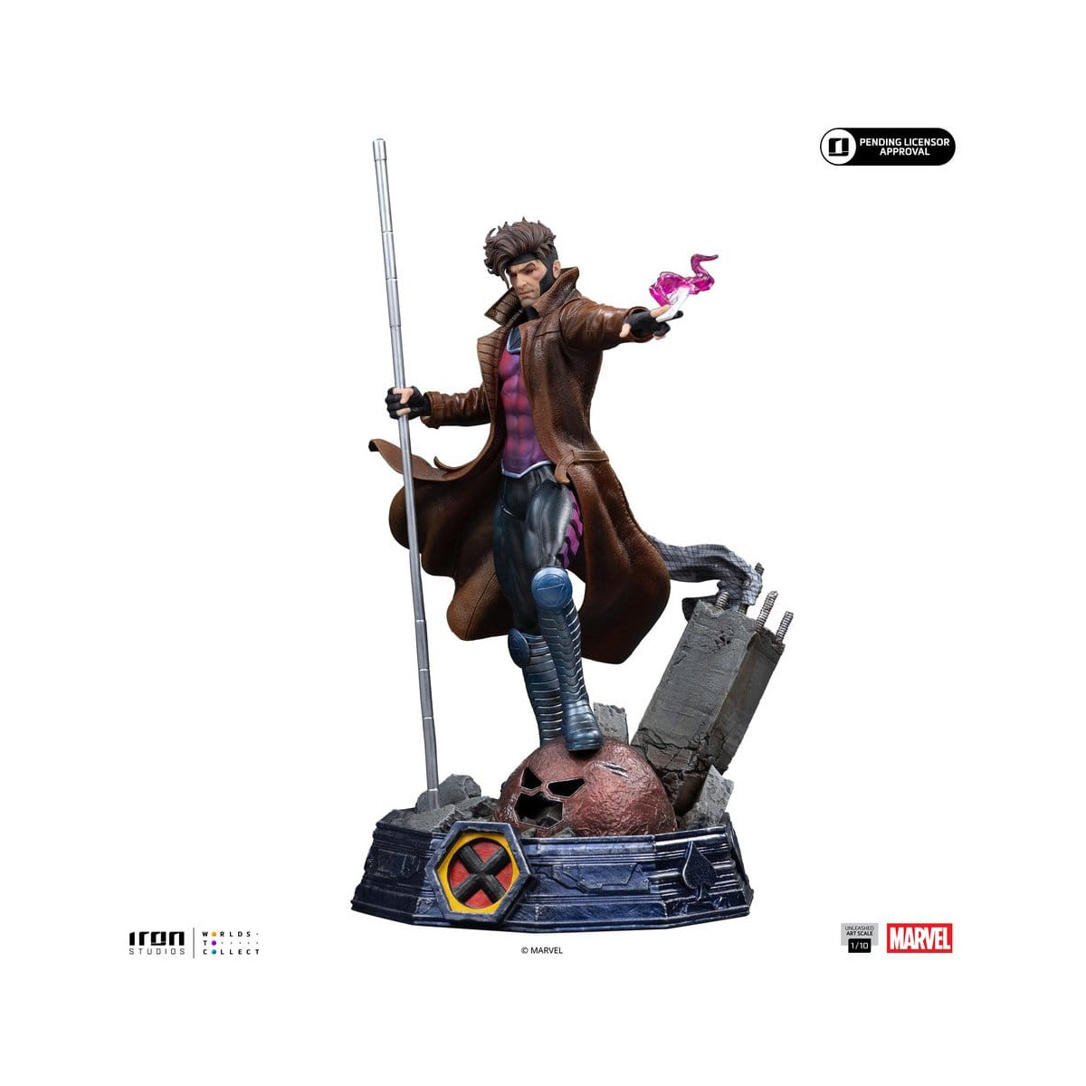 Iron Studios „ Marvel Comics “ – „ X-Men “ – Gambit im Maßstab 1:10 (BDS Art Scale)