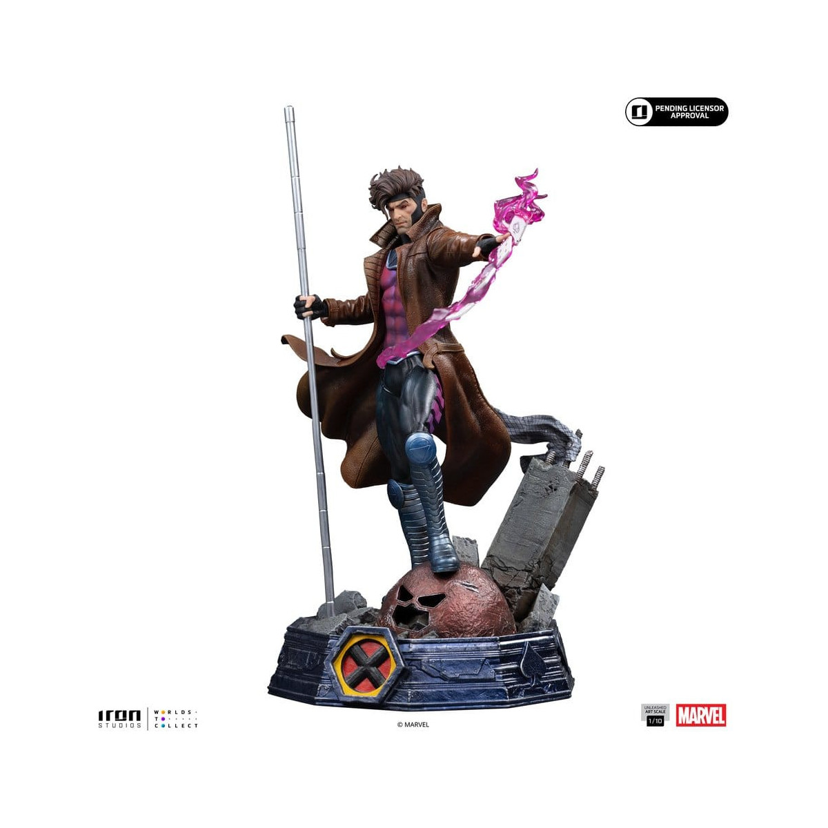 Iron Studios „ Marvel Comics “ – „ X-Men “ – Gambit im Maßstab 1:10 (BDS Art Scale)