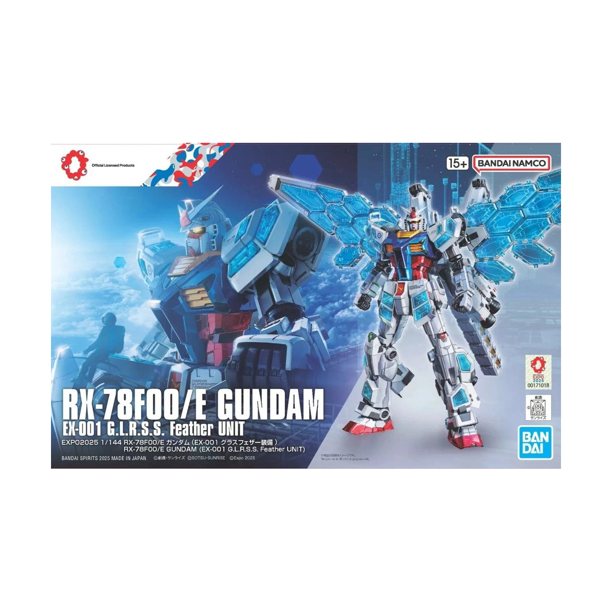 Bandai - Gunpla - 1/144 HG - RX-78F00E „ Gundam “ Ex-001 „ G.L.R.S.S. “ Feather Unit - Mobile Suit Gundam