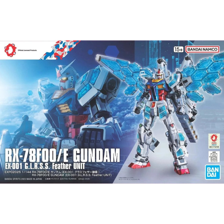 Bandai - Gunpla - 1/144 HG - RX-78F00E „ Gundam “ Ex-001 „ G.L.R.S.S. “ Feather Unit - Mobile Suit Gundam