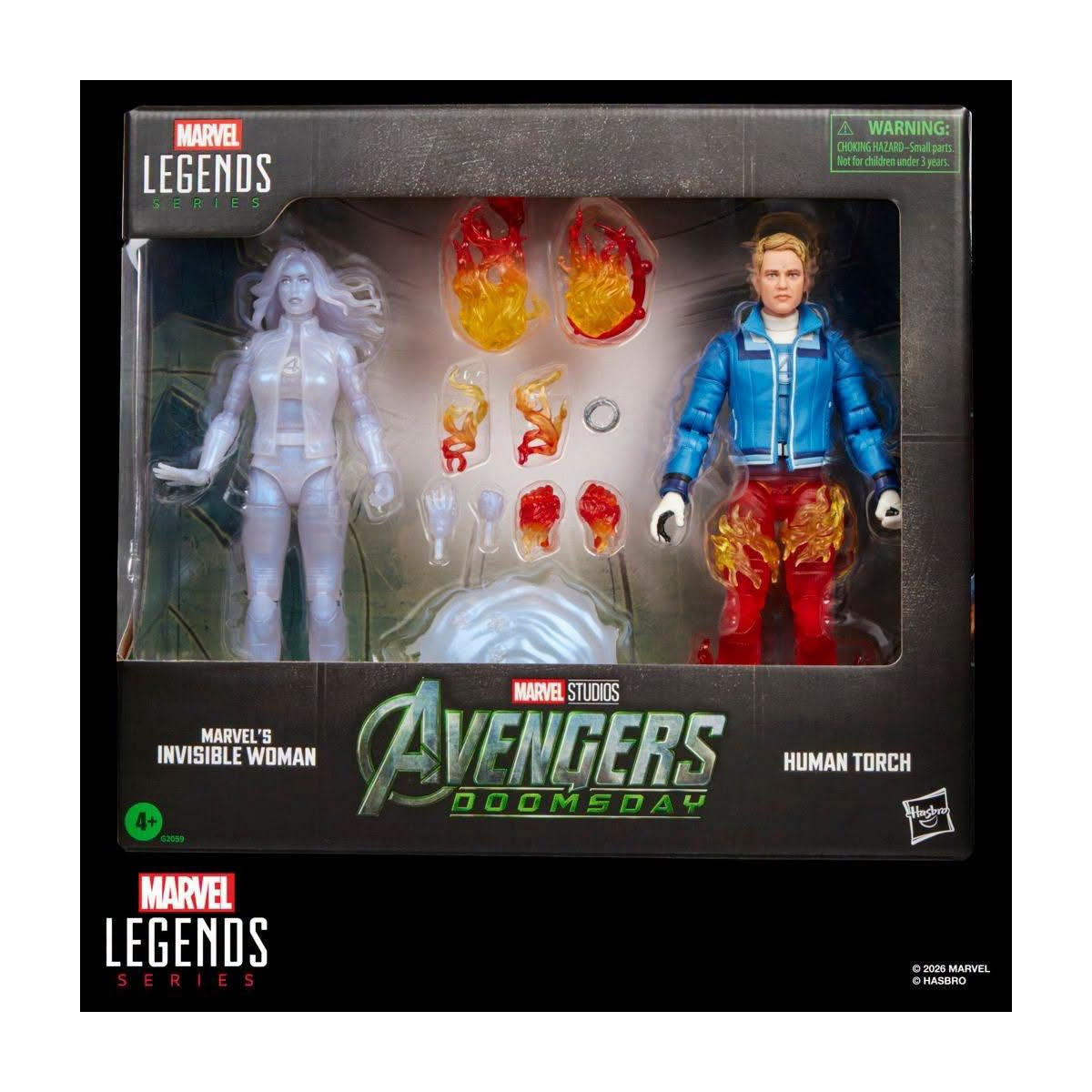 Marvel Legends - Die Unsichtbare Frau & die Menschliche Fackel – „ Avengers “: Doomsday