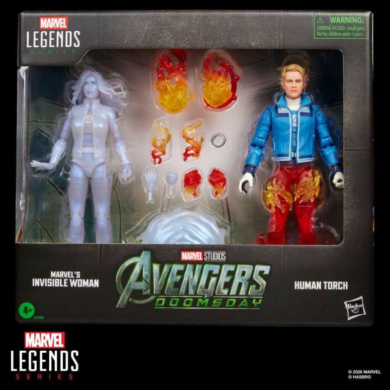 Marvel Legends - Die Unsichtbare Frau & die Menschliche Fackel – „ Avengers “: Doomsday