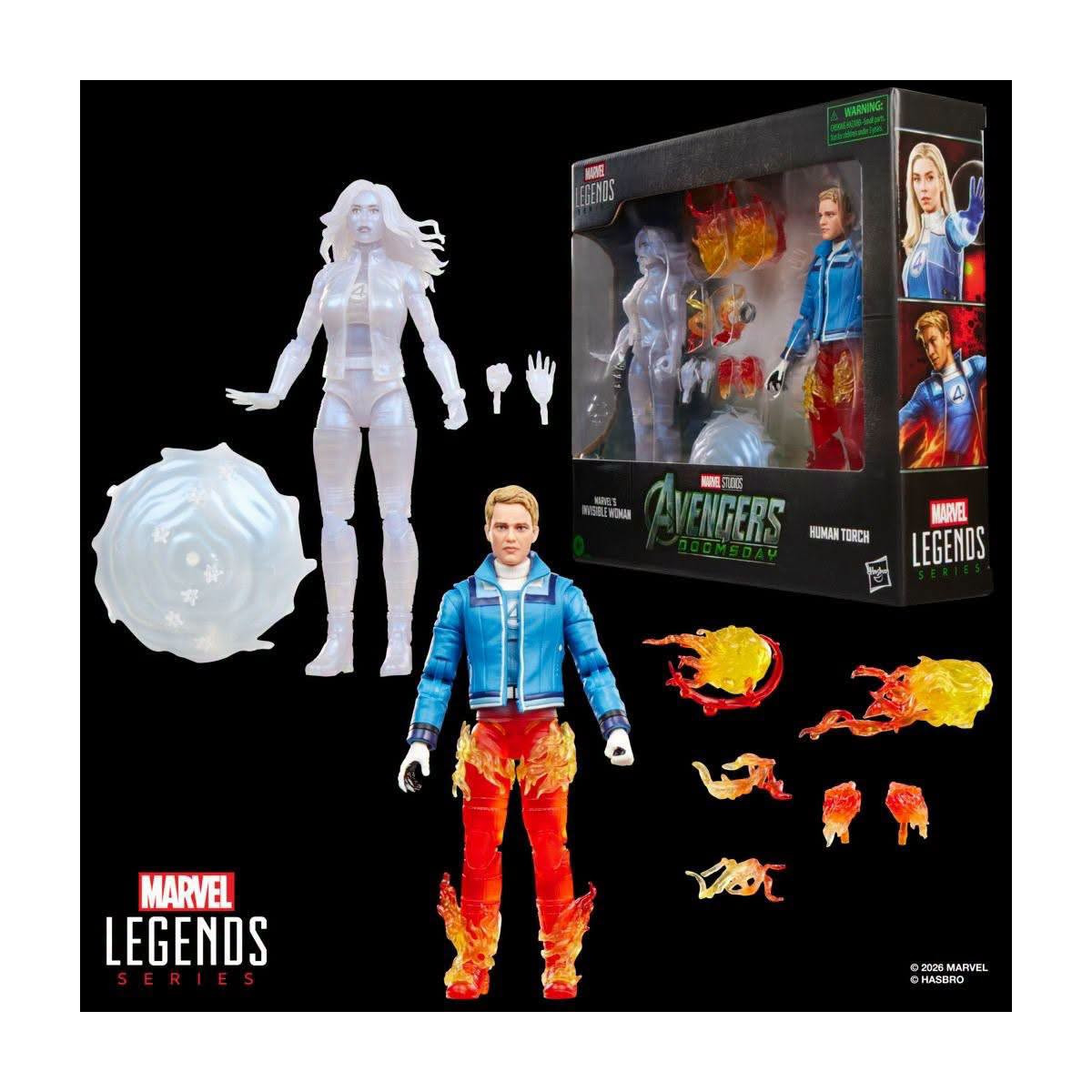 Marvel Legends - Die Unsichtbare Frau & die Menschliche Fackel – „ Avengers “: Doomsday