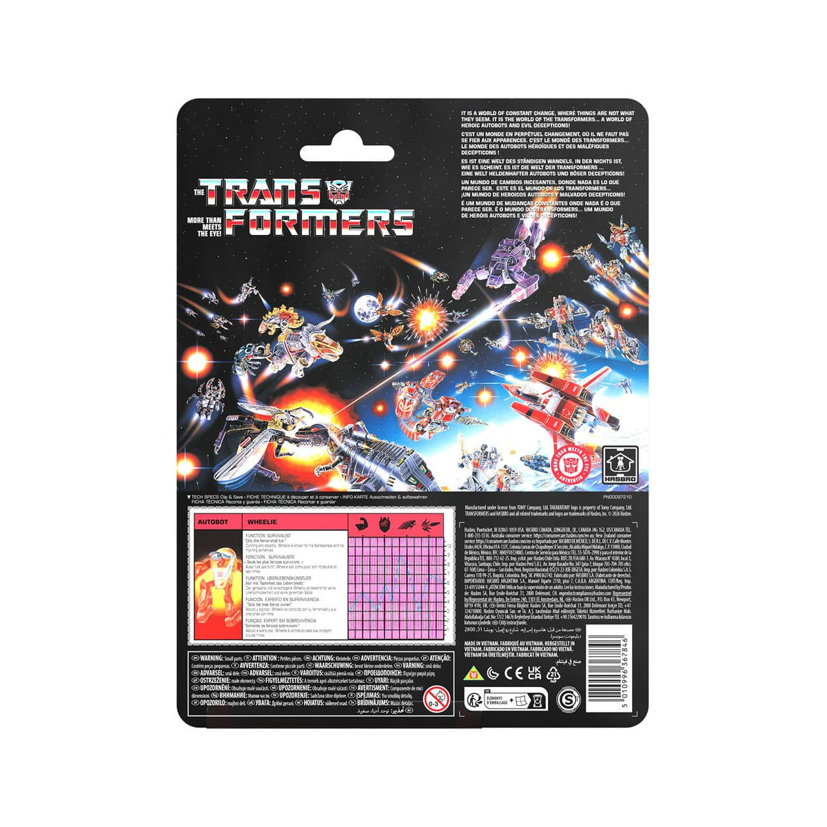 Hasbro - „ Transformers “ Retro G1 – Autobot Wheelie