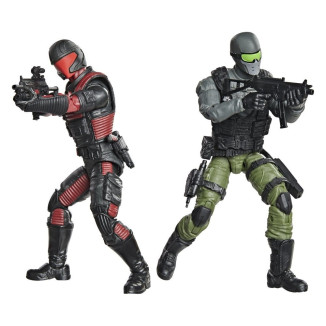 Hasbro G.I.JOE Classified-Serie – Snake Eyes & Varmint ATV gegen Stealth Viper & „ “ Stealth Flight Pod (Trubble Bubble) Cobra