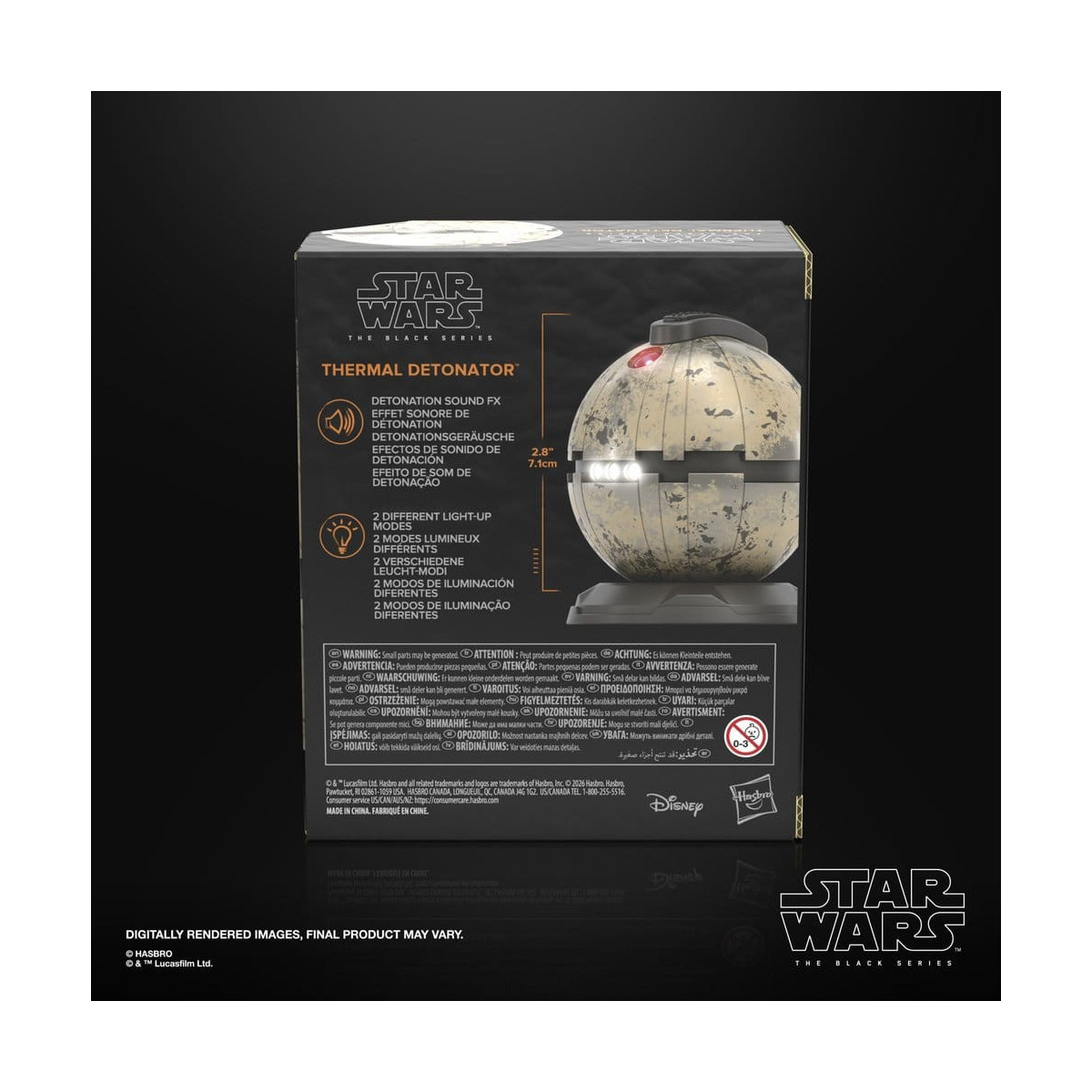 Hasbro Star Wars The Black Series – Nachbau des Thermaldetonators 1:1 – Star Wars: Episode VI