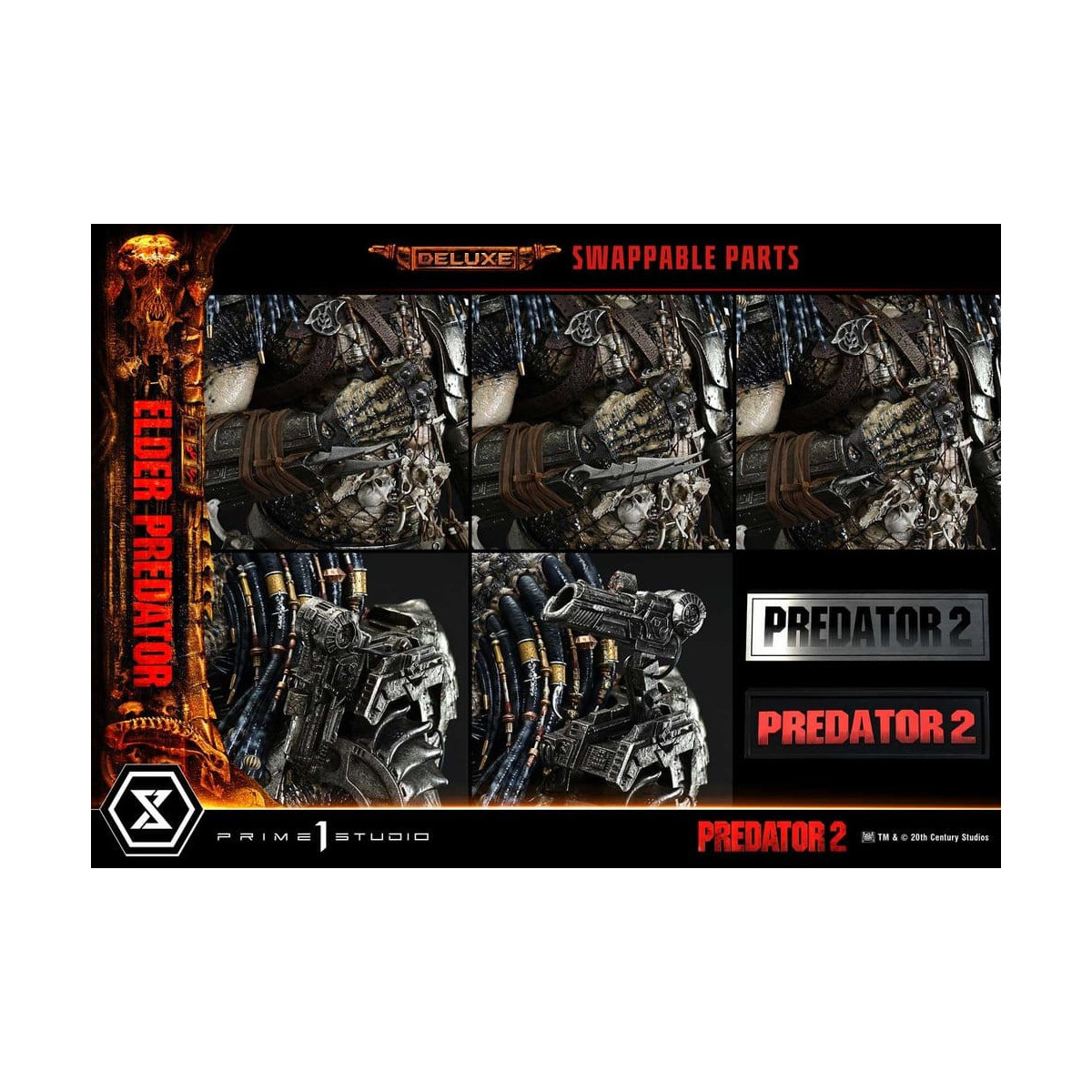 Prime 1 Studio - Predator 2 – Elder Predator DX-Version Museum Masterline Series, Teil 1/3