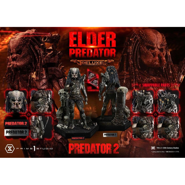 Prime 1 Studio - Predator 2 – Elder Predator DX-Version Museum Masterline Series, Teil 1/3