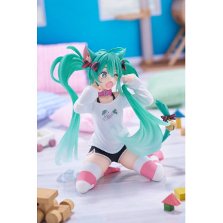 Taito - Desktop Cute Figure Hatsune Miku T-Shirt mit Katzenohren Ver.