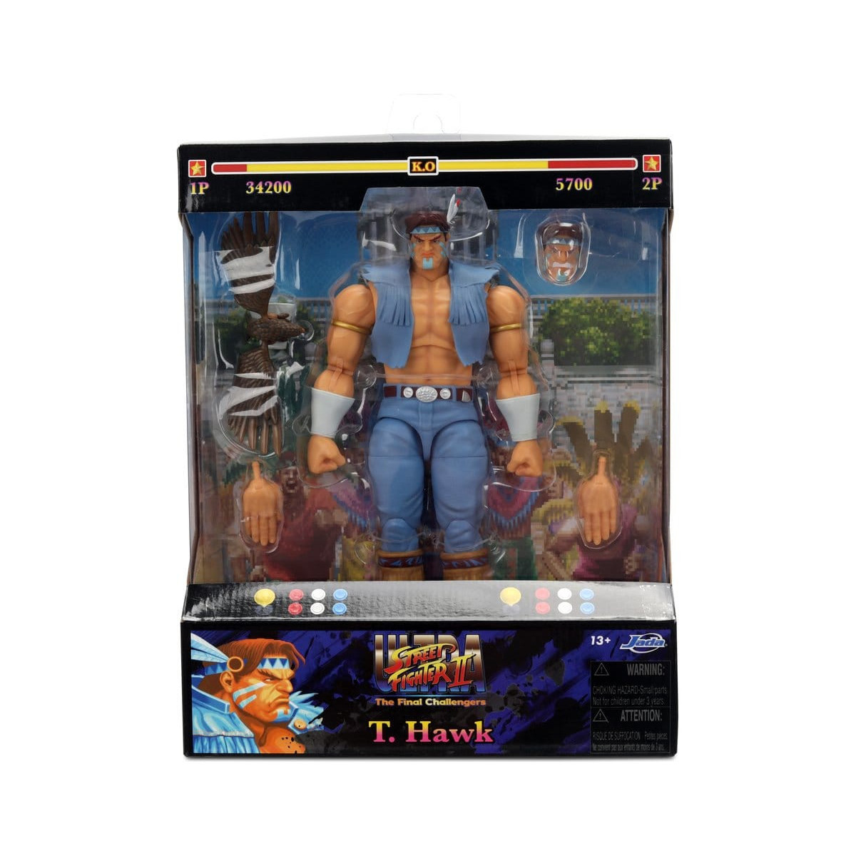 Jada Toys - T.HAWK 1/12 – Ultra- Street Fighter. II: The Final Challengers – Serie 5