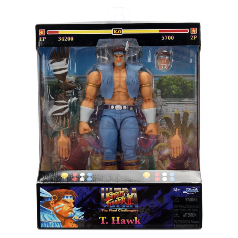 Jada Toys - T.HAWK 1/12 – Ultra- Street Fighter. II: The Final Challengers – Serie 5