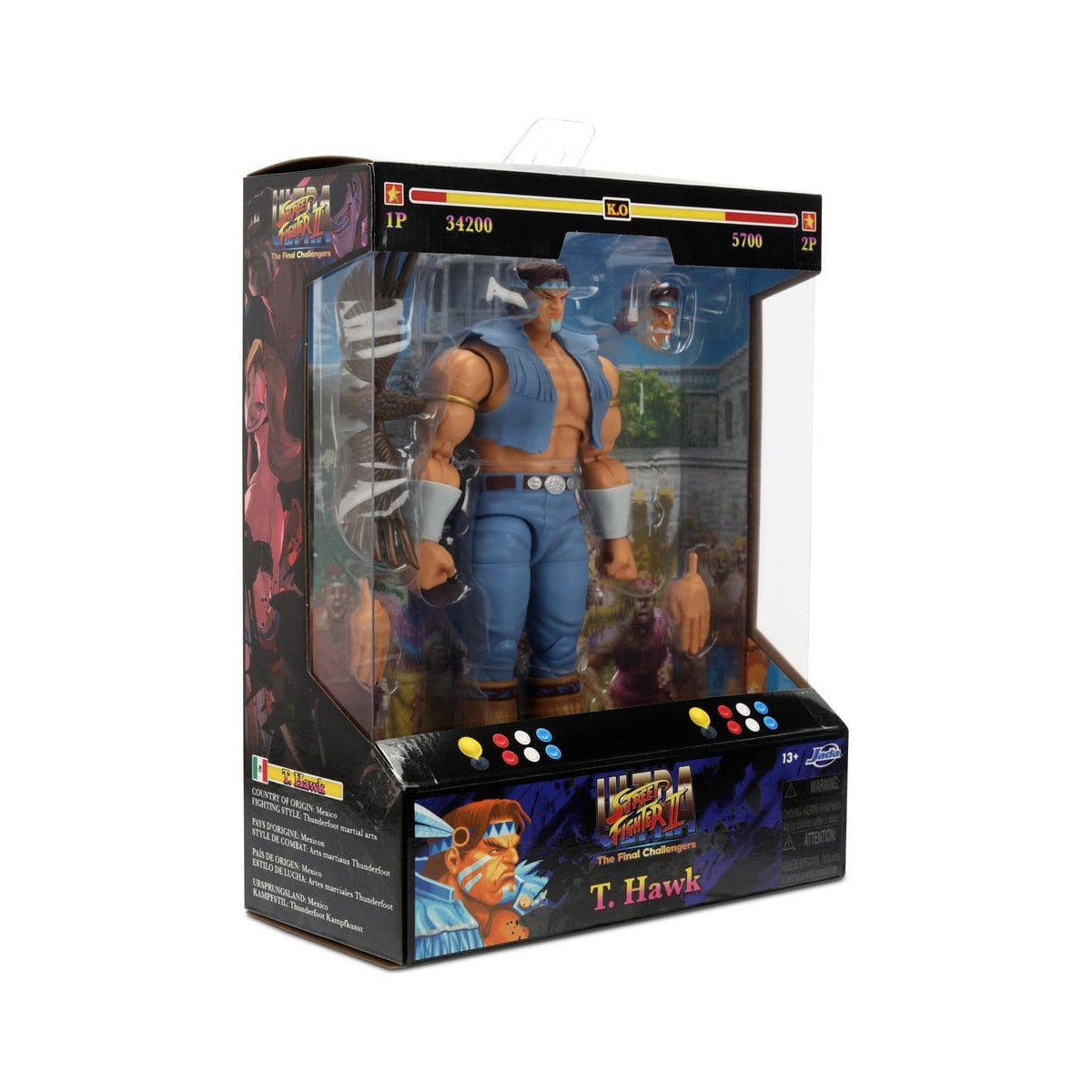 Jada Toys - T.HAWK 1/12 – Ultra- Street Fighter. II: The Final Challengers – Serie 5