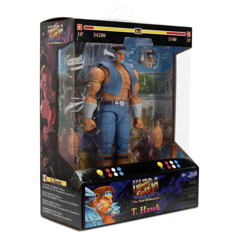 Jada Toys - T.HAWK 1/12 – Ultra- Street Fighter. II: The Final Challengers – Serie 5
