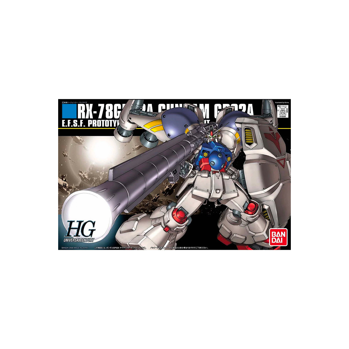 Bandai - Gunpla - 1/144 HG - RX-78 GP-02A „ Gundam “ GP-02A - Mobile Suit Gundam