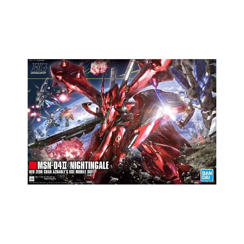 Bandai - Gunpla - Gundam 1/144 HG – Msn-04II Nightingale – Mobile Suit Gundam: Char’s Counterattack