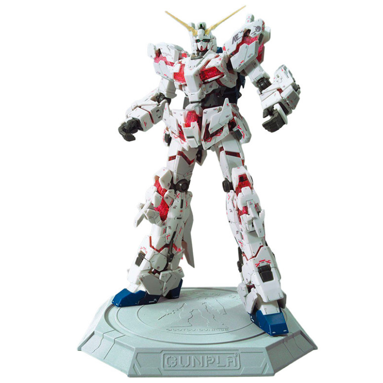 Bandai - Gunpla - 1/100 MG - RX-0 Unicorn Gundam - Mobile Suit „ Gundam “ Unicorn-Figur