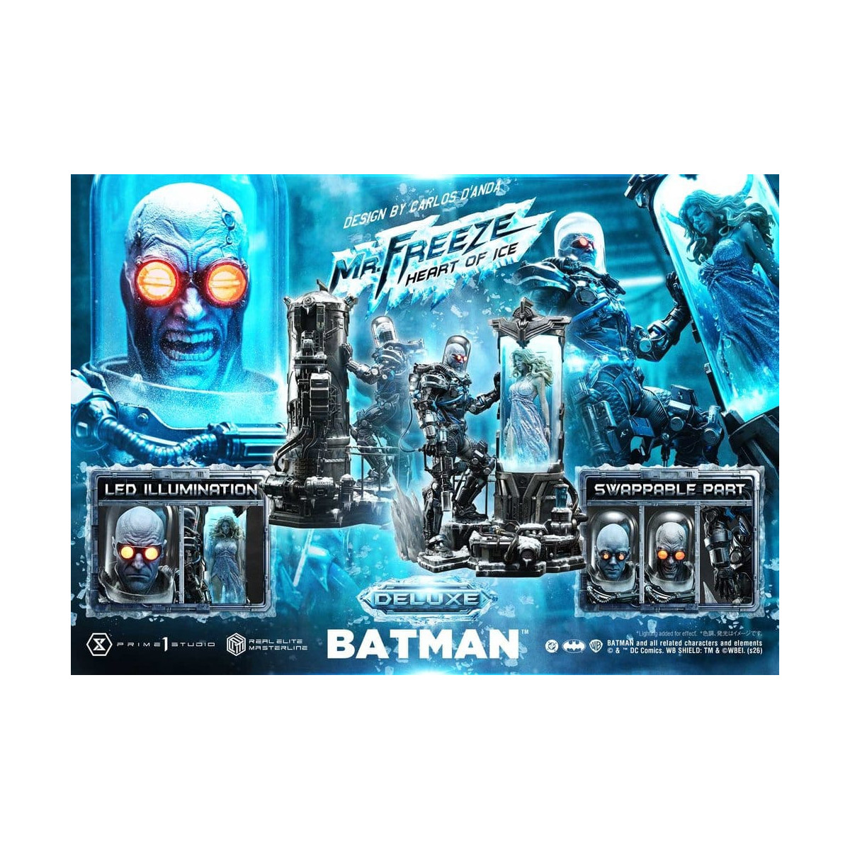 Prime 1 Studio - Mr. Freeze „Heart of Ice“ (Design: Carlos D'Anda) DX-Bonusversion – Real Elite Masterline Series 1/3