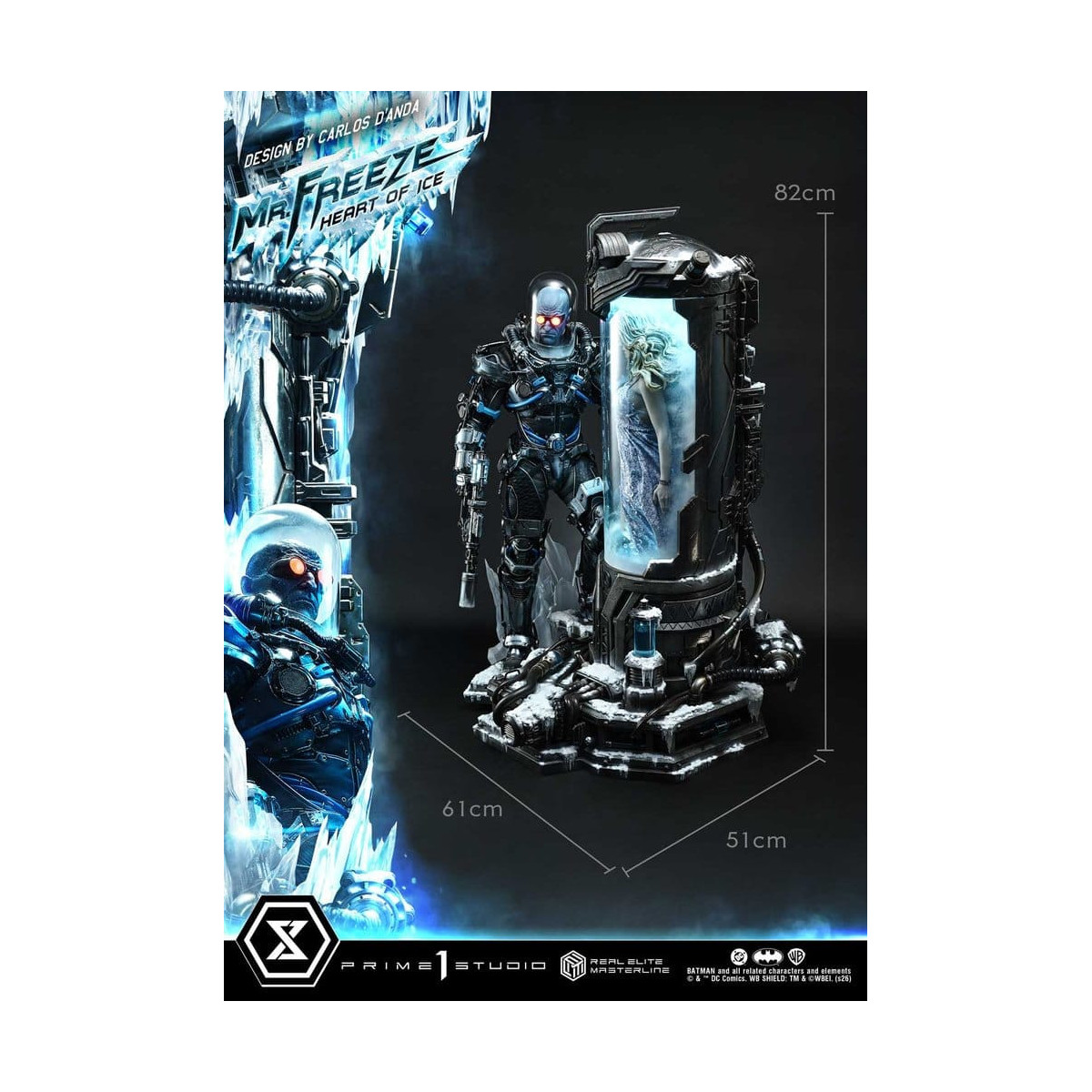 Prime 1 Studio - Mr. Freeze „Heart of Ice“ (Design: Carlos D'Anda) DX-Bonusversion – Real Elite Masterline Series 1/3
