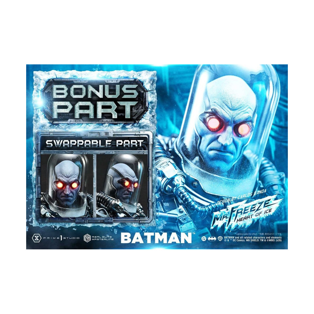 Prime 1 Studio - Mr. Freeze „Heart of Ice“ (Design: Carlos D'Anda) DX-Bonusversion – Real Elite Masterline Series 1/3