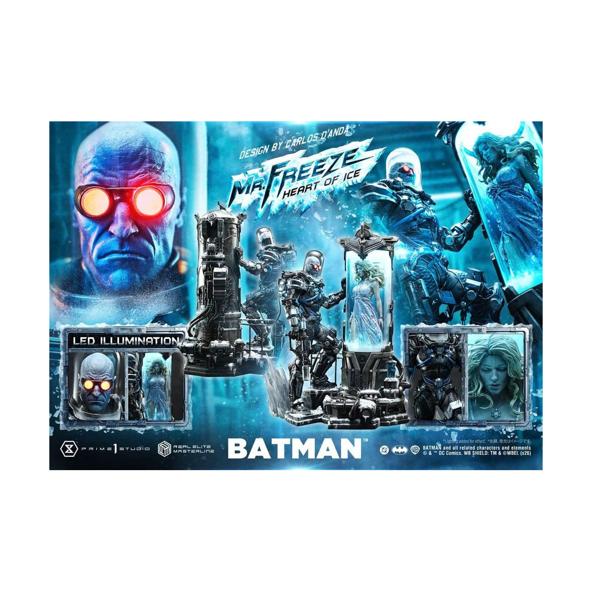 Prime 1 Studio - Mr. Freeze „Heart of Ice“ (Design: Carlos D'Anda) – Real Elite Masterline Serie 1/3