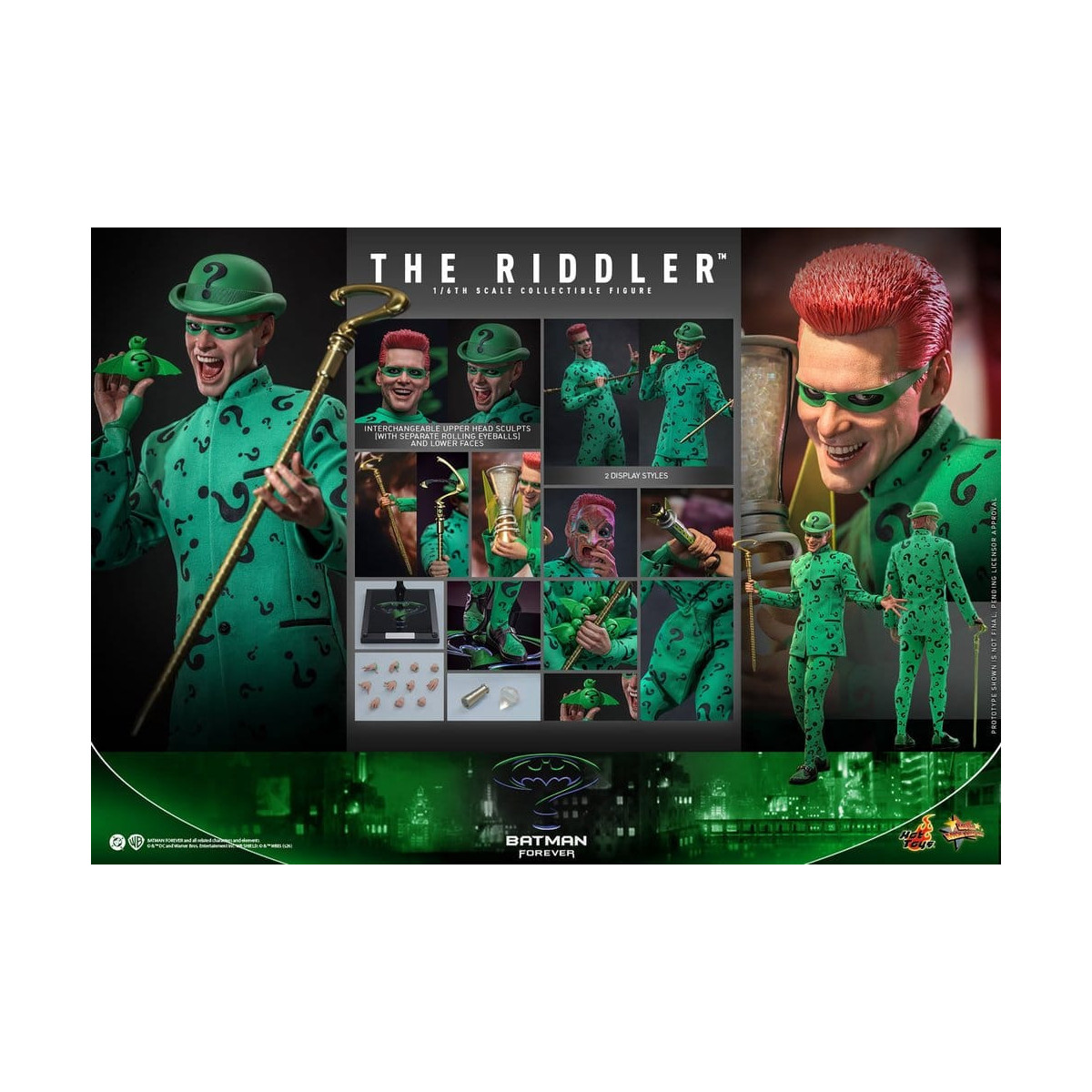 Hot Toys DC Comics – Riddler „ MMS “ im Maßstab 1:6 – Batman Forever