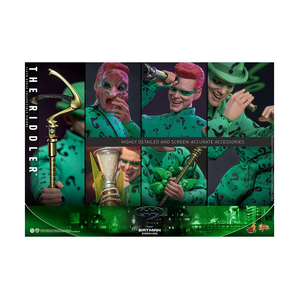 Hot Toys DC Comics – Riddler „ MMS “ im Maßstab 1:6 – Batman Forever
