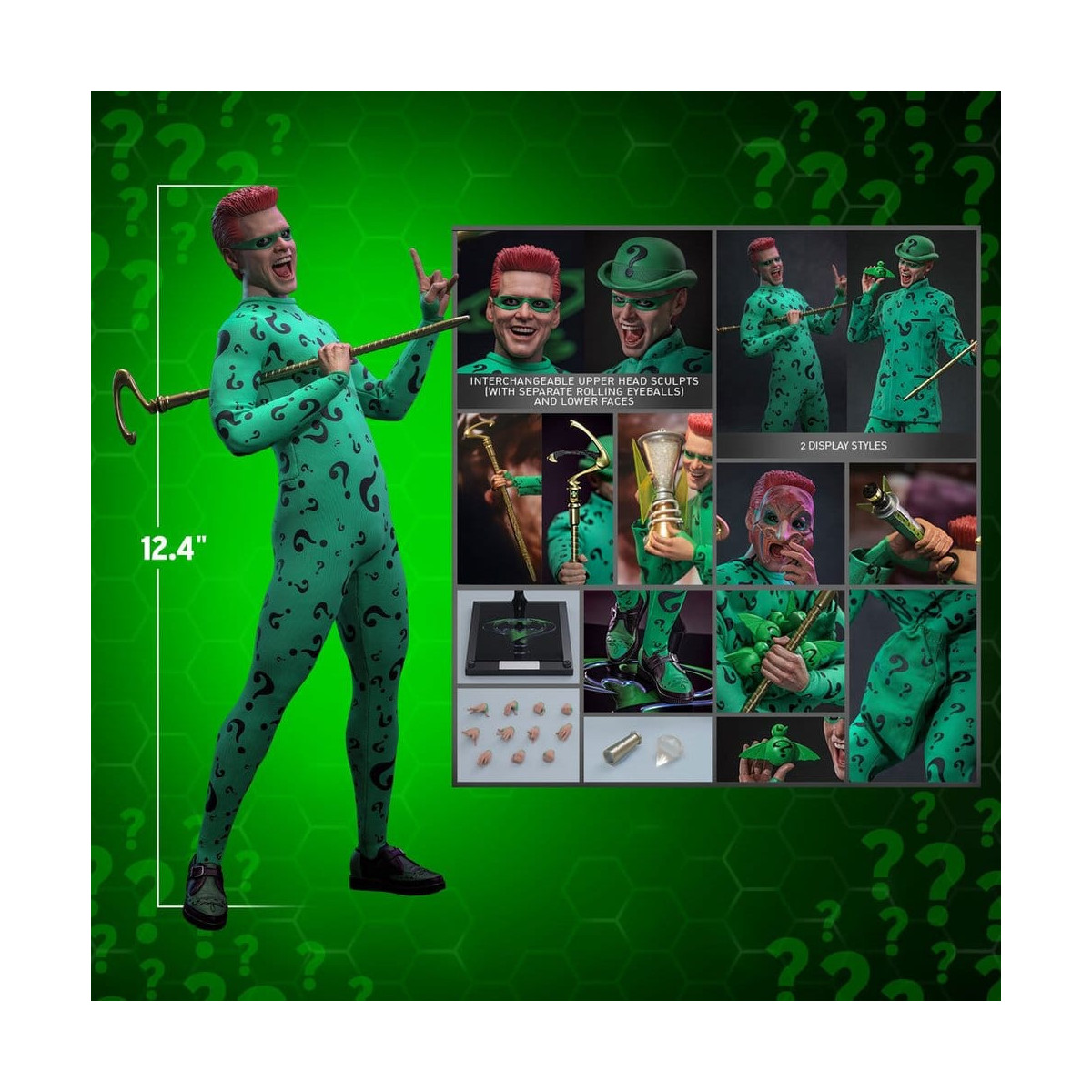Hot Toys DC Comics – Riddler „ MMS “ im Maßstab 1:6 – Batman Forever