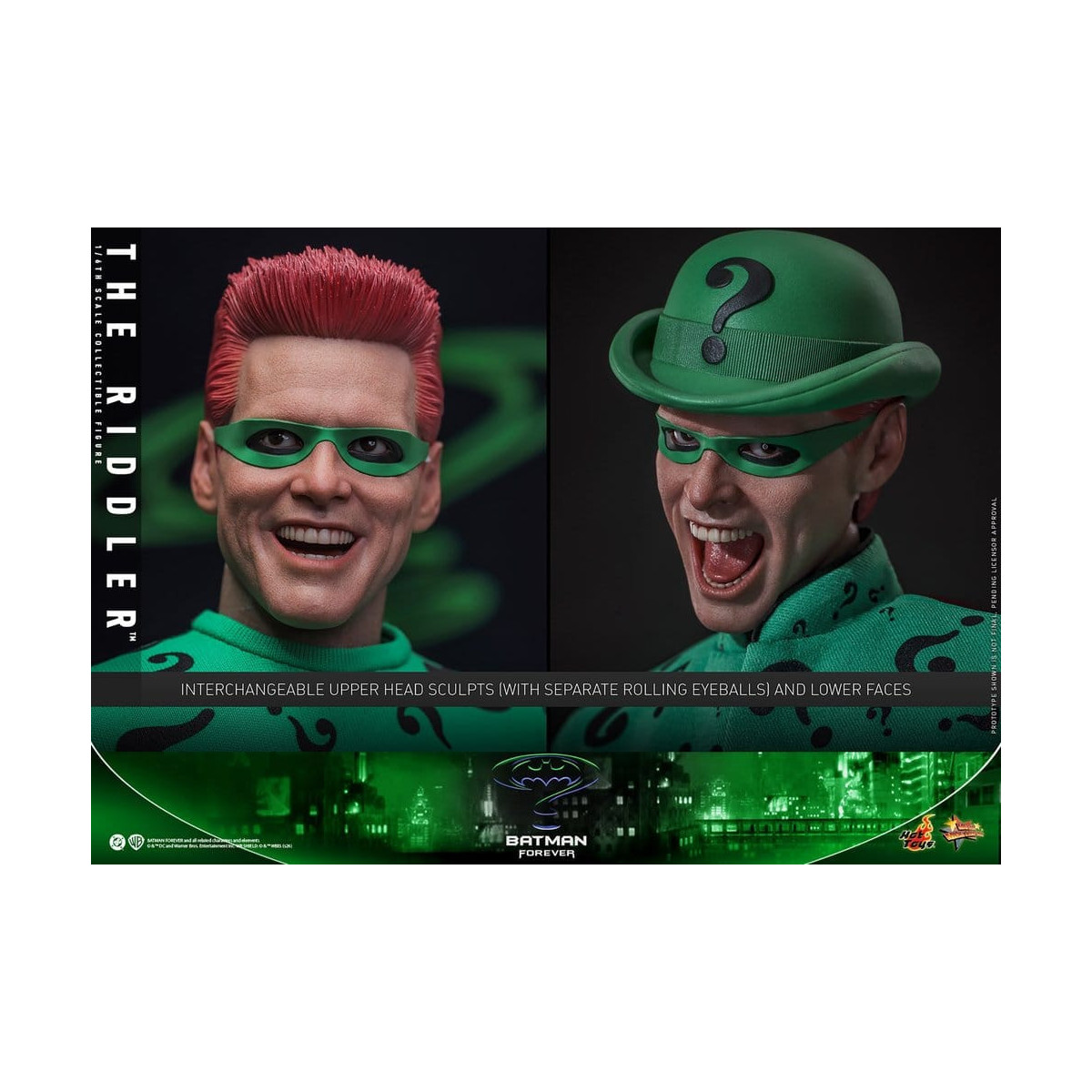 Hot Toys DC Comics – Riddler „ MMS “ im Maßstab 1:6 – Batman Forever