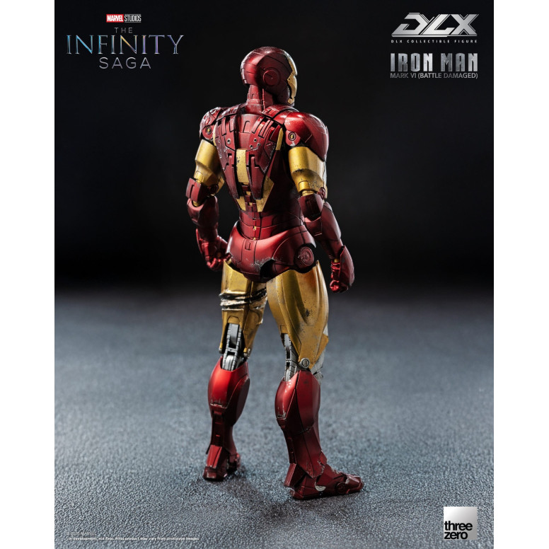Threezero Infinity Saga Iron Man – Mark 6 (Battle Damaged) DLX, Maßstab 1:12