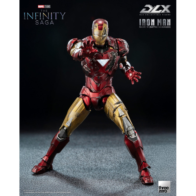Threezero Infinity Saga Iron Man – Mark 6 (Battle Damaged) DLX, Maßstab 1:12