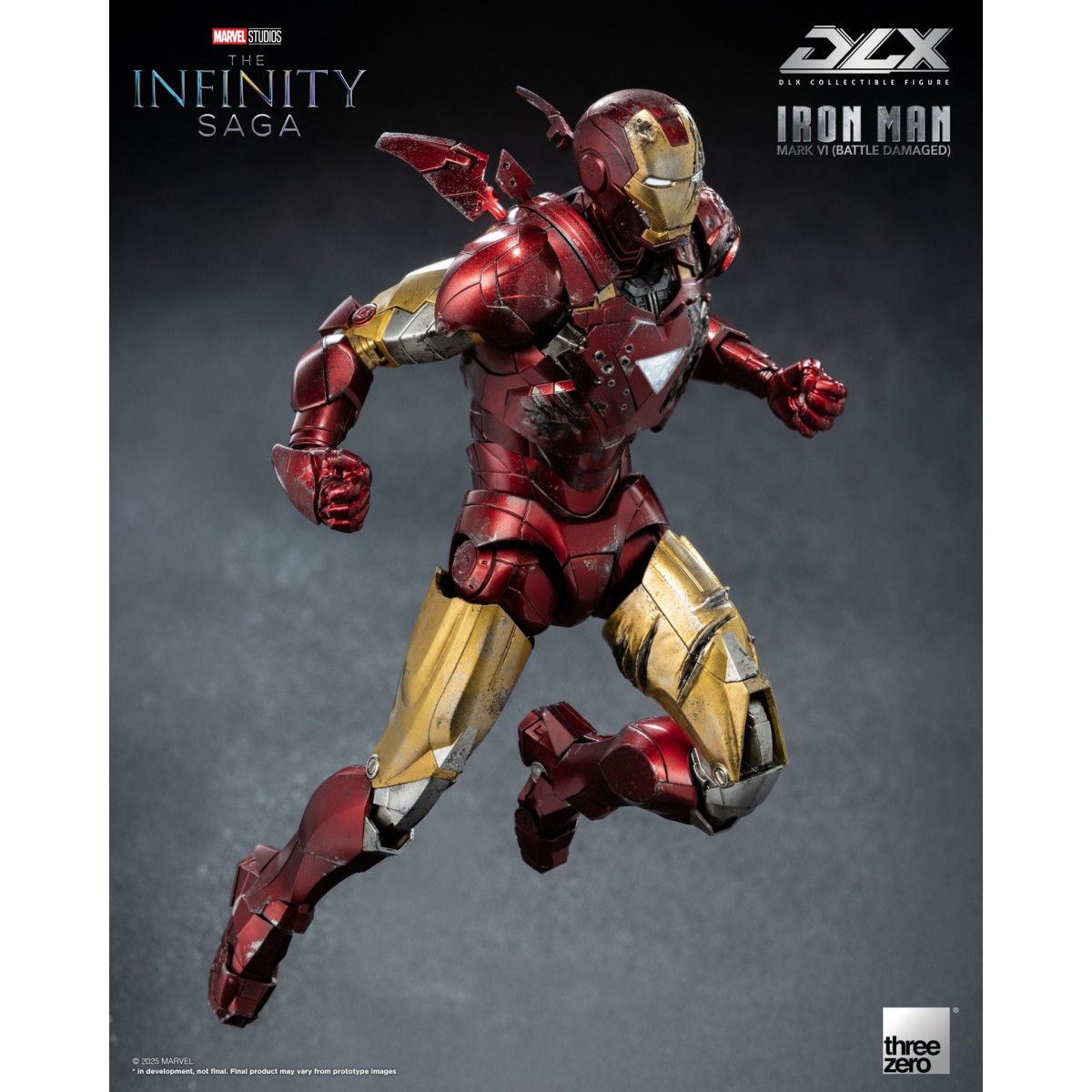 Threezero Infinity Saga Iron Man – Mark 6 (Battle Damaged) DLX, Maßstab 1:12