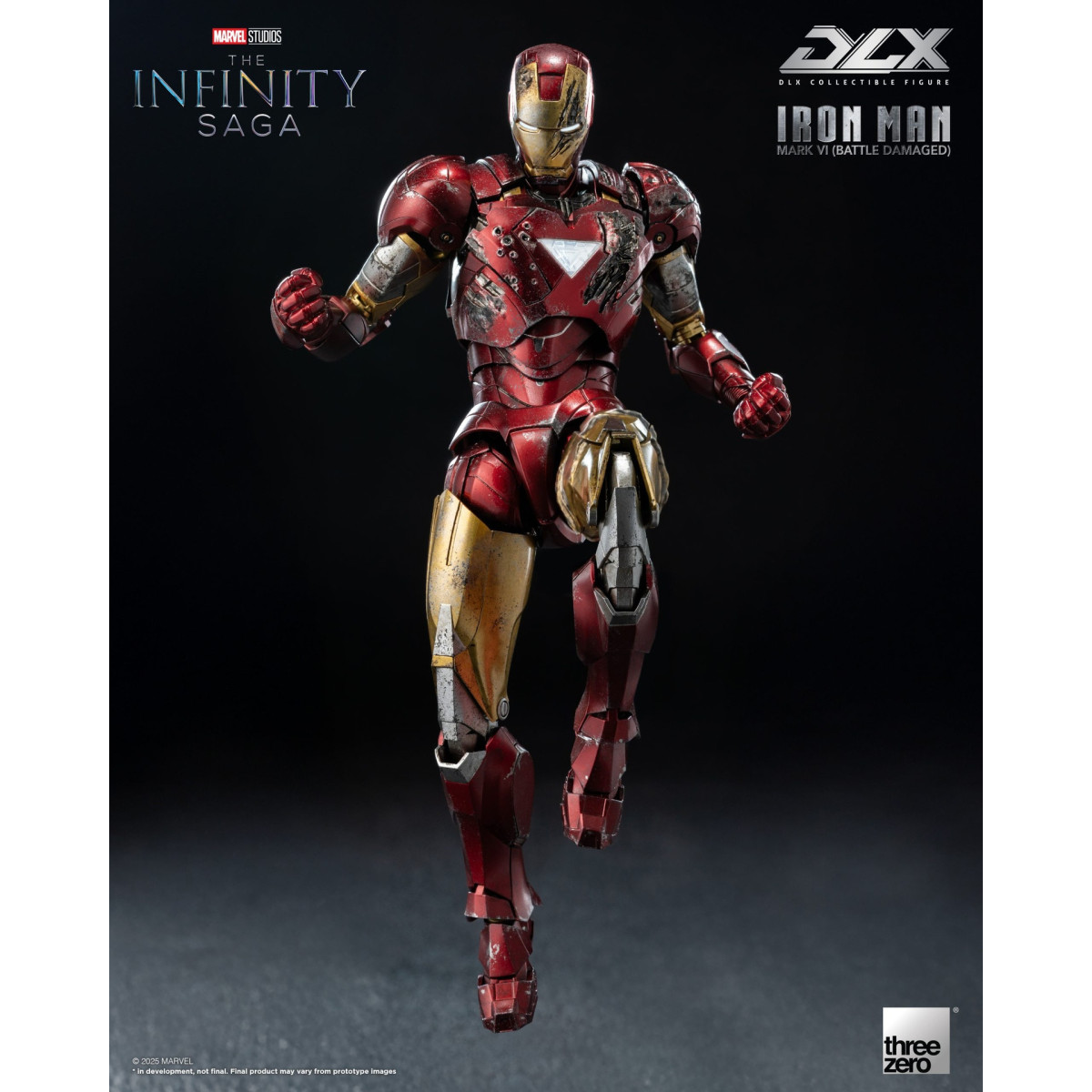 Threezero Infinity Saga Iron Man – Mark 6 (Battle Damaged) DLX, Maßstab 1:12