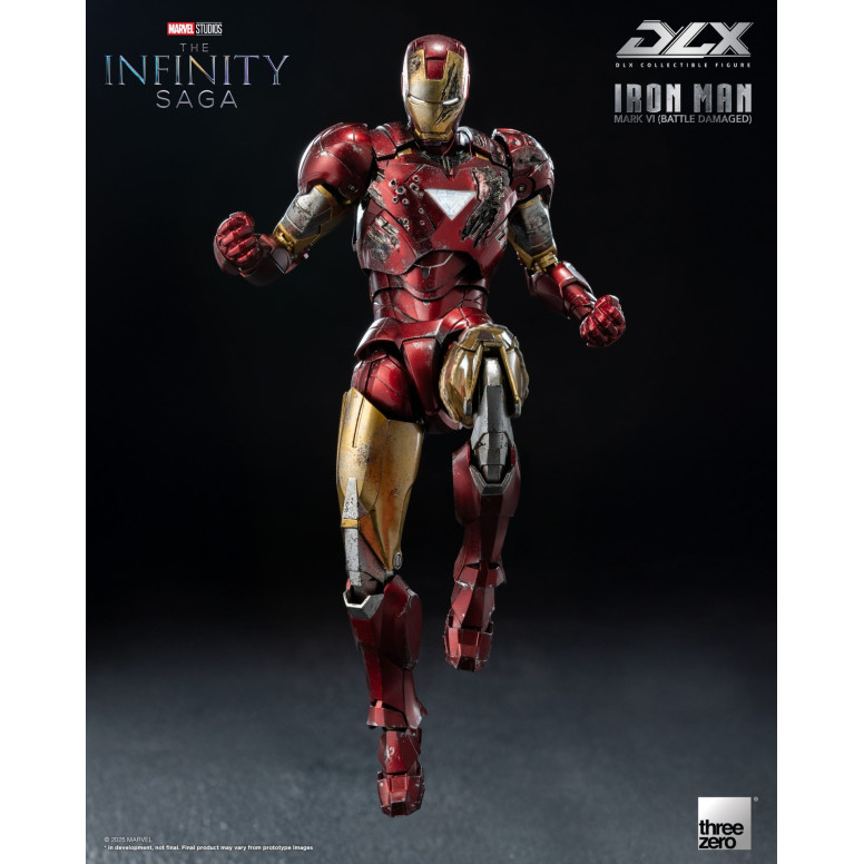 Threezero Infinity Saga Iron Man – Mark 6 (Battle Damaged) DLX, Maßstab 1:12