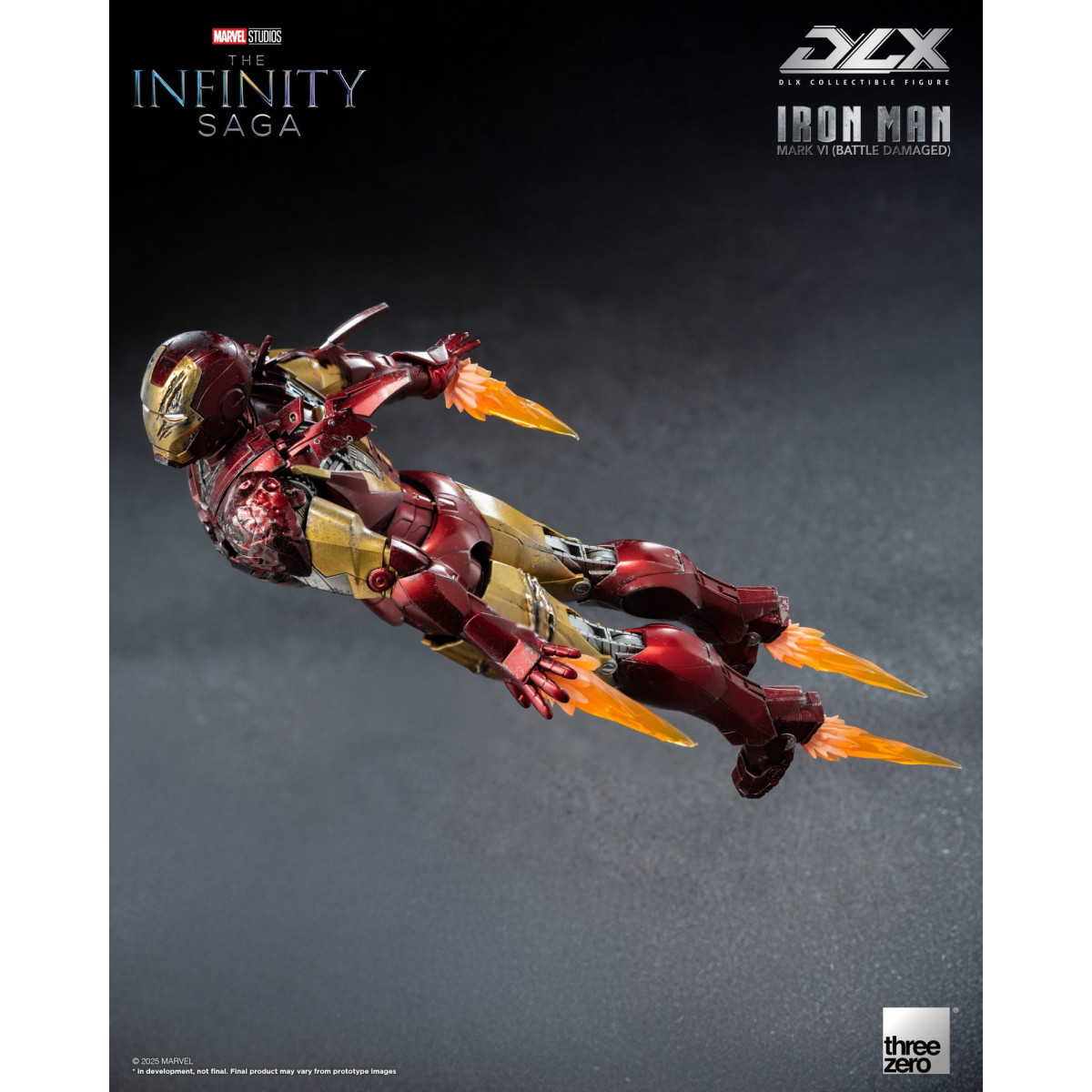 Threezero Infinity Saga Iron Man – Mark 6 (Battle Damaged) DLX, Maßstab 1:12