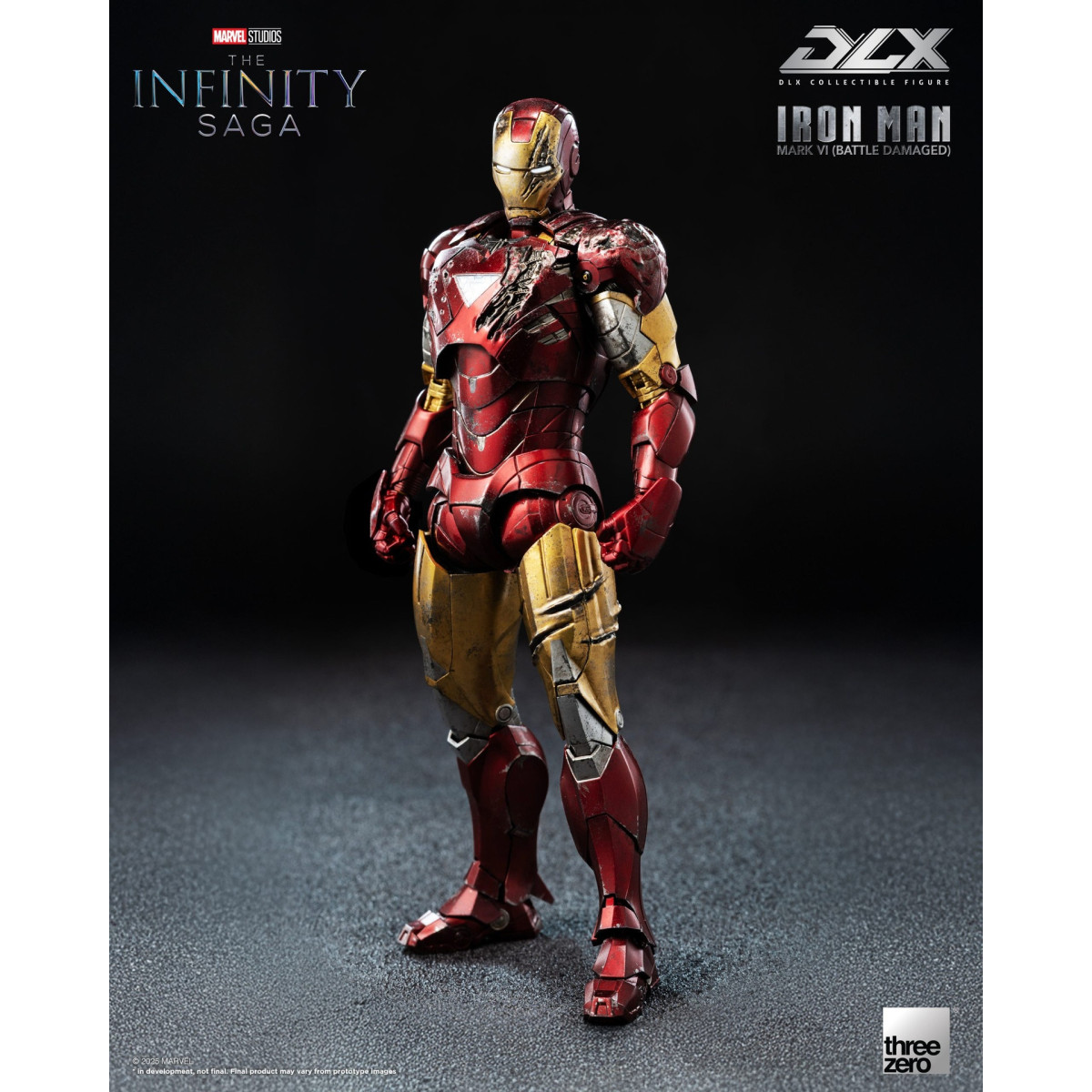 Threezero Infinity Saga Iron Man – Mark 6 (Battle Damaged) DLX, Maßstab 1:12