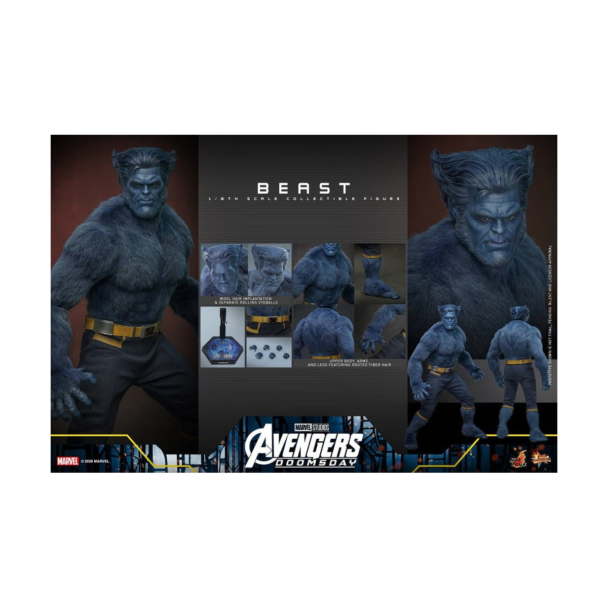 Hot Toys – Beast MMS, Maßstab 1:6 – „ Avengers “: Doomsday