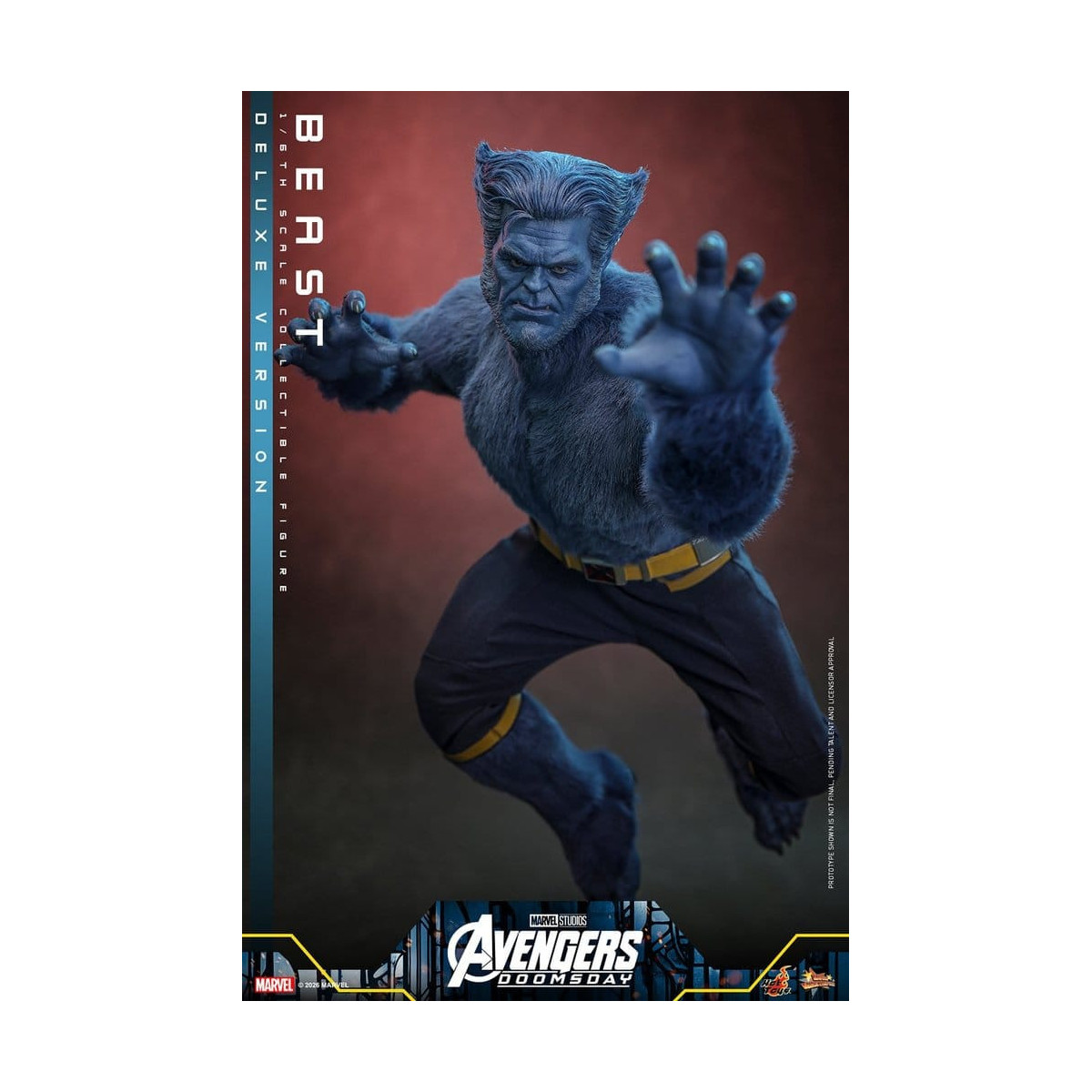 Hot Toys – Beast Deluxe-Version „ MMS “ im Maßstab 1:6 – „ Avengers “: Doomsday
