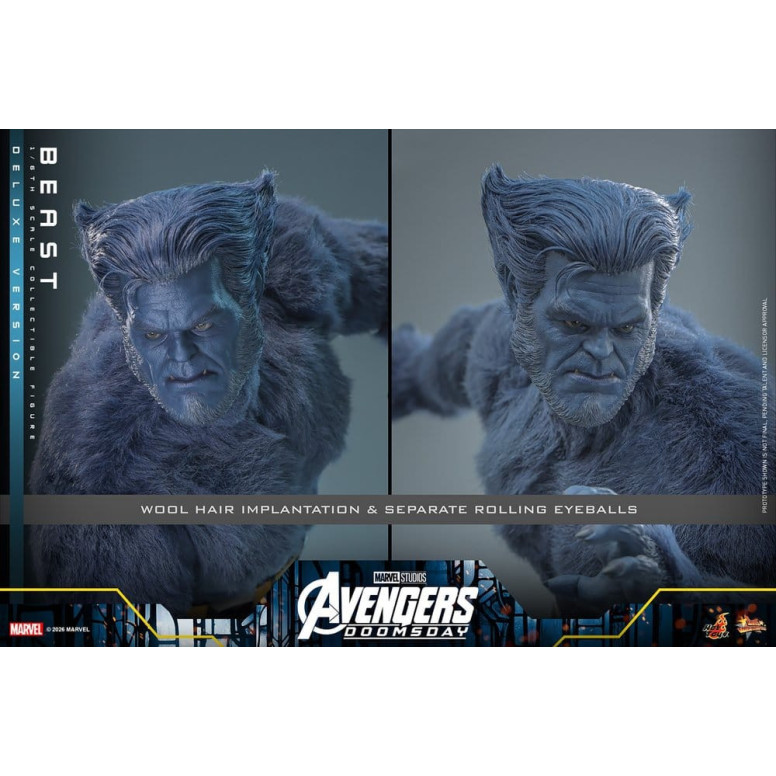 Hot Toys – Beast Deluxe-Version „ MMS “ im Maßstab 1:6 – „ Avengers “: Doomsday