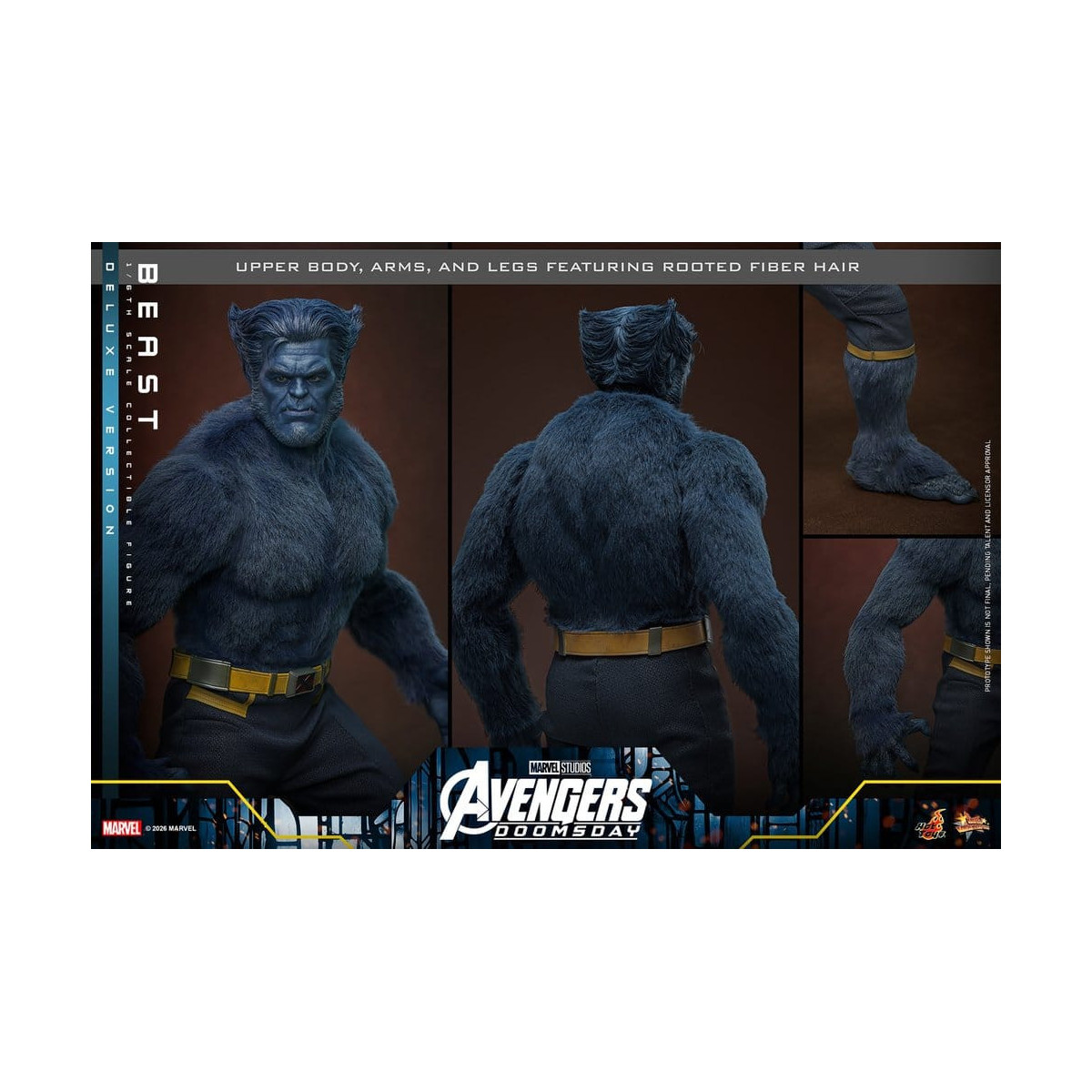 Hot Toys – Beast Deluxe-Version „ MMS “ im Maßstab 1:6 – „ Avengers “: Doomsday