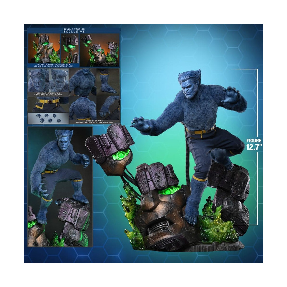 Hot Toys – Beast Deluxe-Version „ MMS “ im Maßstab 1:6 – „ Avengers “: Doomsday
