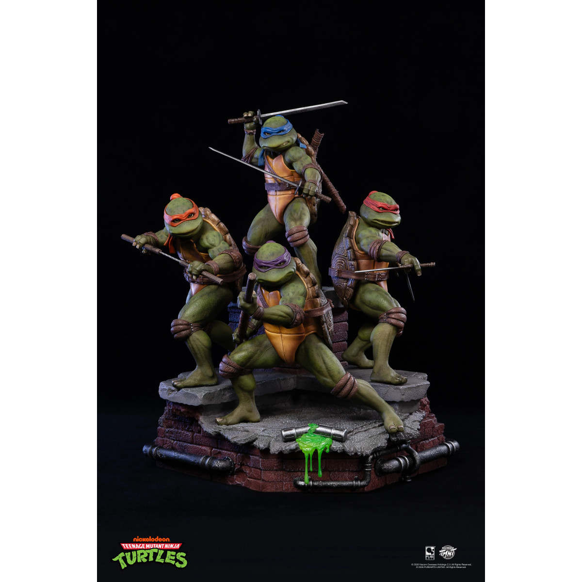Pure Arts - Teenage Mutant Ninja Turtles – Diorama im Maßstab 1:6 zum Film (1990)