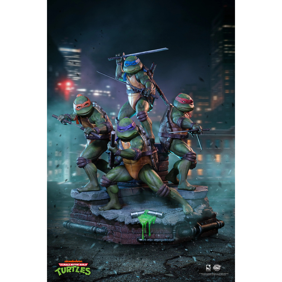 Pure Arts - Teenage Mutant Ninja Turtles – Diorama im Maßstab 1:6 zum Film (1990)
