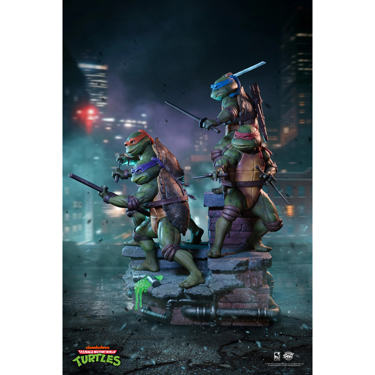 Pure Arts - Teenage Mutant Ninja Turtles – Diorama im Maßstab 1:6 zum Film (1990)