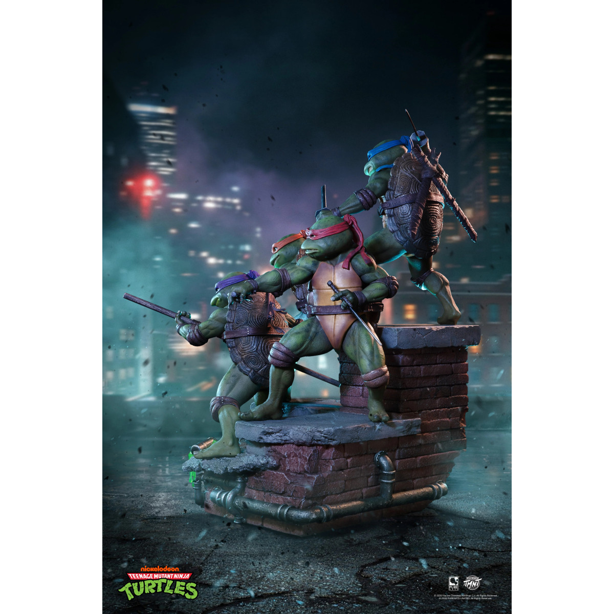 Pure Arts - Teenage Mutant Ninja Turtles – Diorama im Maßstab 1:6 zum Film (1990)