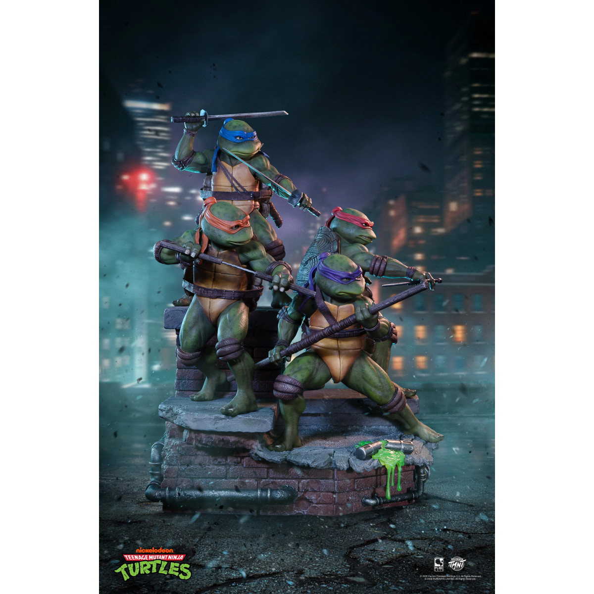 Pure Arts - Teenage Mutant Ninja Turtles – Diorama im Maßstab 1:6 zum Film (1990)