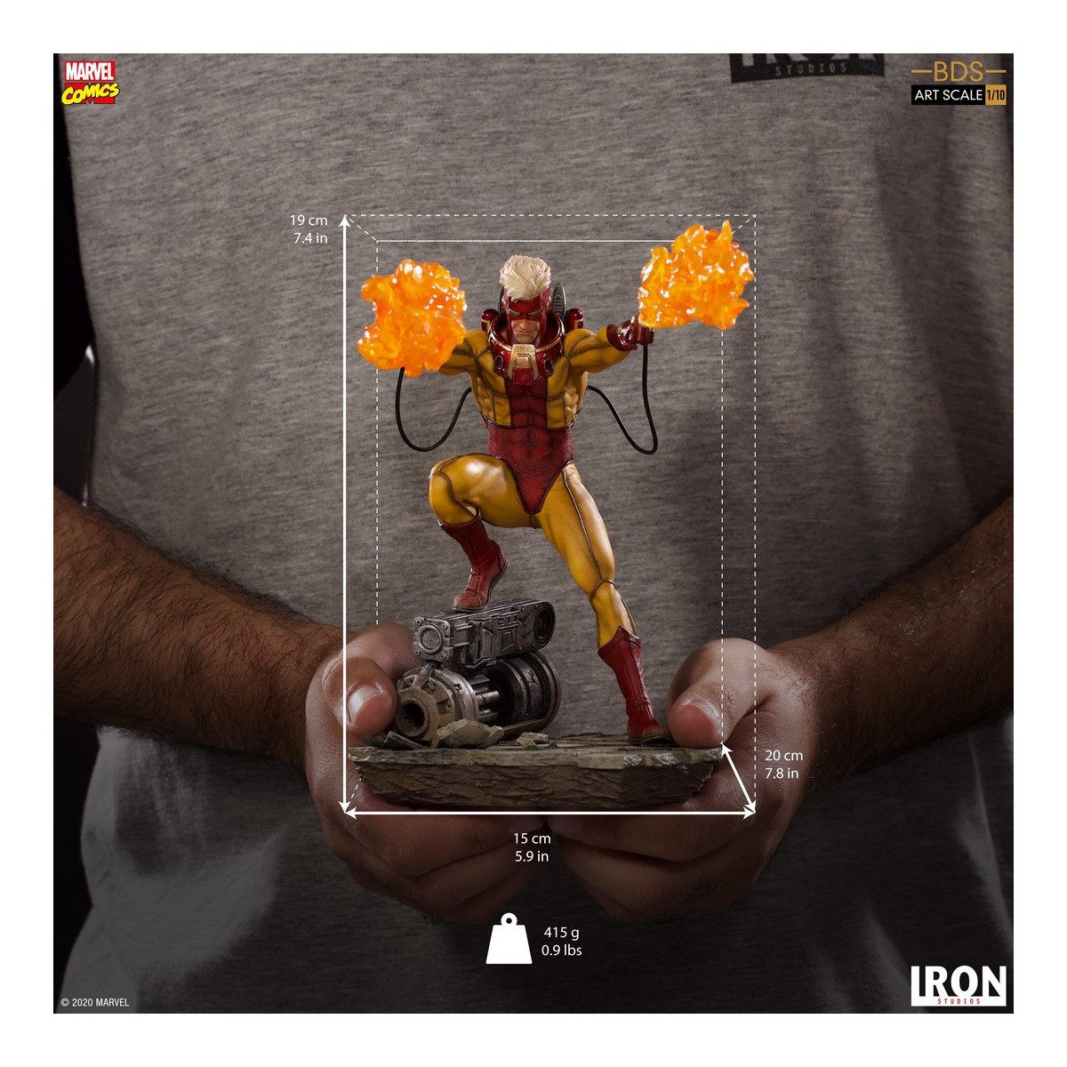 IRON STUDIOS - Pyro BDS Art Scale 1/10 - Marvel Comics